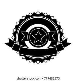 winner medal with star emblem