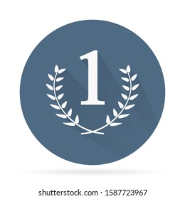 Winner medal vector icon. Award emblem vector icon. Chat speech bubble, diagram and presentation signs. Contacts and tick web vector icon. Badge vector icon Sign and Symbol for Design 