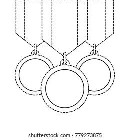 winner medals isolated icon