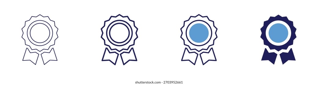 Winner methods icon in 4 different styles. Thin Line, Line, Bold Line, Duotone. Duotone style. Editable stroke.