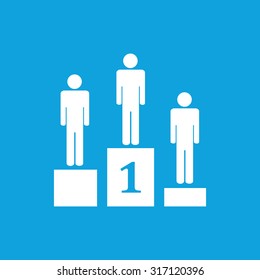 Winner pedestal icon