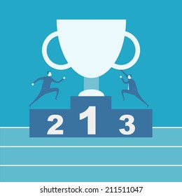 winner podium 