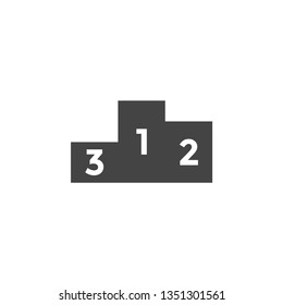 Winner podium graphic design template vector isolated illustration