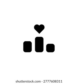 The winner podium icon
In applications or systems, the winner podium icon is commonly used to display rankings, leaderboards, or competition results.
