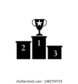Winner Podium Icon Vector Illustration - Vector