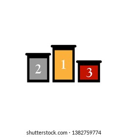 Winner Podium Icon Vector Illustration - Vector