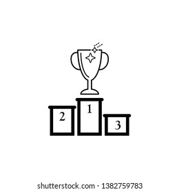 Winner Podium Icon Vector Illustration - Vector