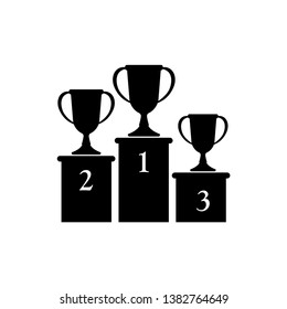 Winner Podium Icon Vector Illustration - Vector