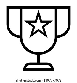 winner prize trophy champion icon vector
