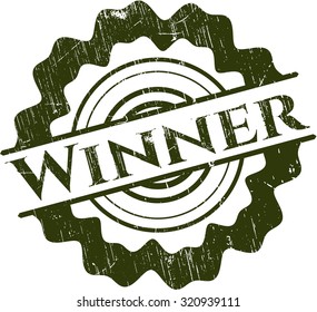Winner rubber grunge texture seal
