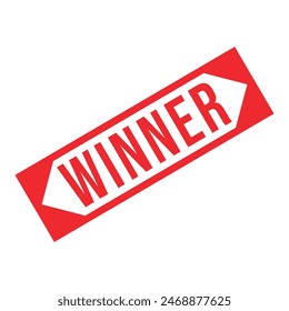 Gewinner Rubber Stamp Design Vektorgrafik 