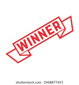 Winner Rubber stamp Design vector 
