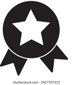 Winner success icon symbol vector image. Illustration of trophy award champion win championship badge design image
