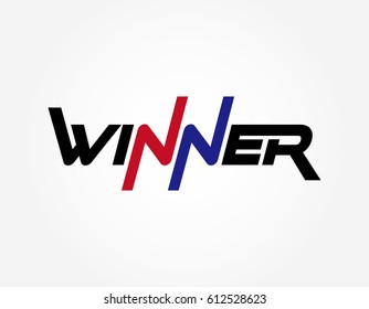 Winner. Text Letter Logo