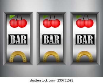 Winner triple in slot machine.