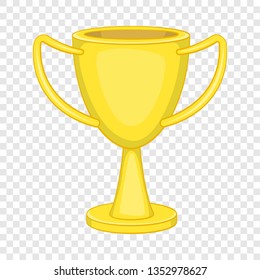 Winner trophy cup icon in cartoon style isolated on background for any web design 