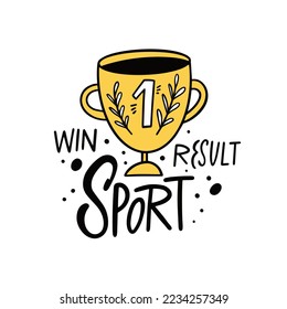 Ilustración de arte vectorial de la copa de oro del ganador.