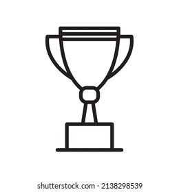 Illustration zum Design von Vektorvorlagen mit Symbolen für Gewinner-Trophäen