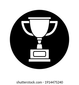 Winner Trophy Icon Vector, Symbol Of Victory Event Color Editable On White Background