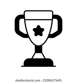 winner trophy icon with white background vector stock illustration