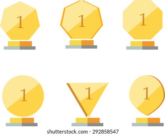 winner, trophy- a prize for the winner