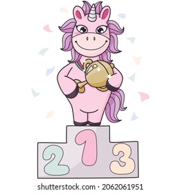 Winner of the Unicorn It's intended for developers to utilize in the creation of award competition designs. Suitable for pleasant, cute, bright, sweet occasions, as well as bright ages and youngsters.