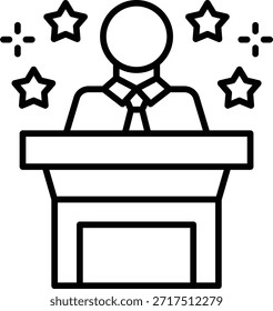 Gewinner-Vektorsymbol. Kann für Druck-, Mobil- und Web-Anwendungen verwendet werden.