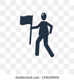 Winner vector icon isolated on transparent background, Winner transparency concept can be used web and mobile