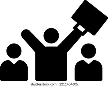 Winner Vector illustration on a transparent background. Premium quality symmbols. Glyphs vector icons for concept and graphic design. 

