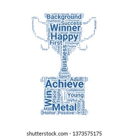 winner word cloud. tag cloud about winner