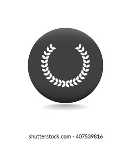 Winner wreath Icon Vector. 