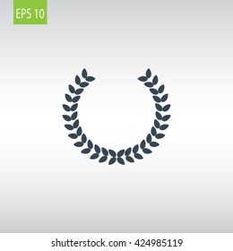 Winner wreath Icon Vector