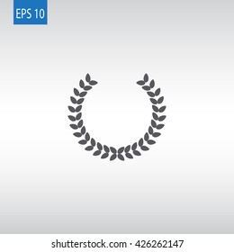 Winner wreath Icon Vector