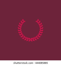 Winner wreath Icon Vector