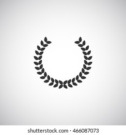 Winner wreath Icon Vector. 