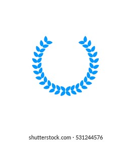 Winner wreath Icon Vector. 