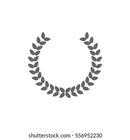 Winner wreath Icon Vector. 