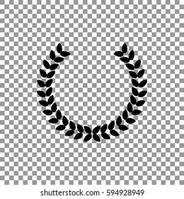 Winner wreath Icon Vector. 