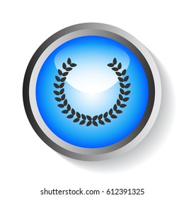 Winner wreath Icon Vector. 