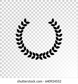 Winner wreath Icon Vector. 
