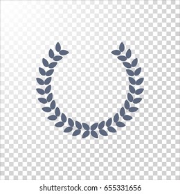 Winner wreath Icon Vector. 