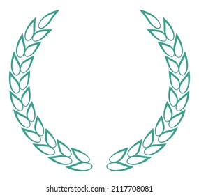 winner wreath laurel ornate icon