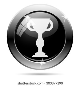 Winners cup icon. Internet button on white background. EPS10 vector 