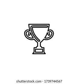 Winner's cup icon. Trophy symbol. Victory prize sign.