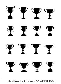 Winner's Cup. Set of cups of different shape and configuration, simple design