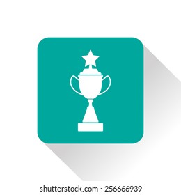 Winner's cup with stars - Vector icon isolated