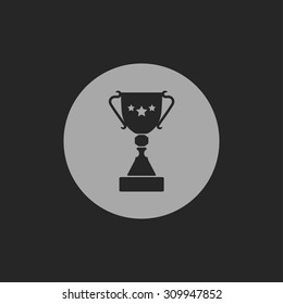 Winner's cup with stars - Vector icon
