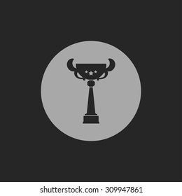 Winner's cup with stars - Vector icon