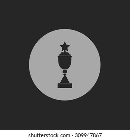 Winner's cup with stars - Vector icon