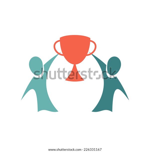 Winners Icon Championship Concept Logo Design Stock Vector (Royalty